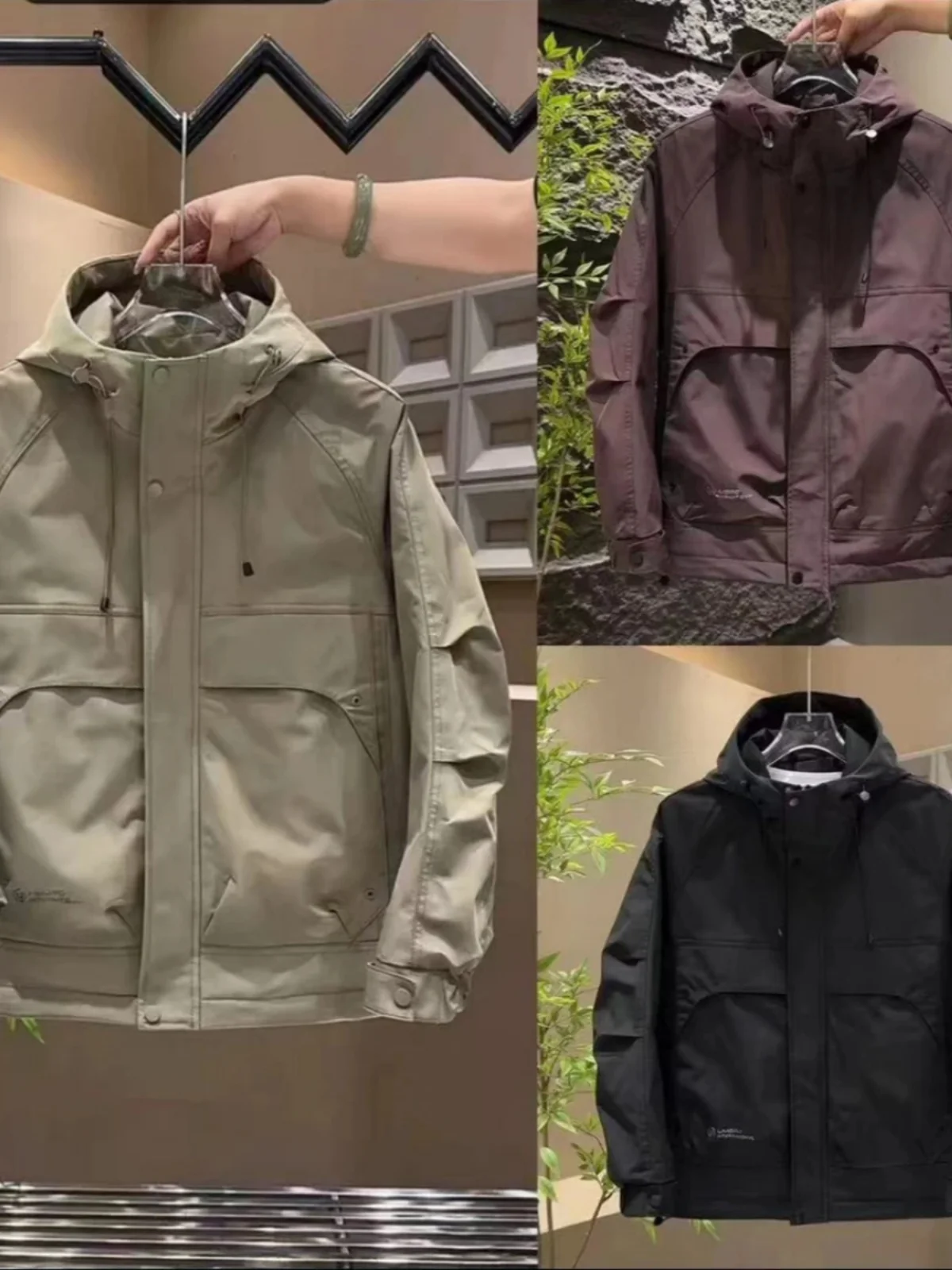 

Faionable Versatile Men's Jaet Winter Warm Cotton Lined Hooded Zipper Long Sve Outdoor Indoor Casual Sli Coat