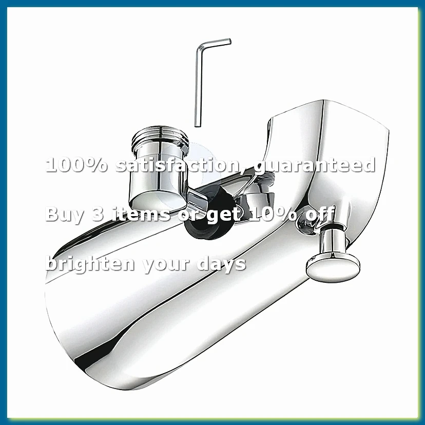 Tub Spout with Diverter, Bathtub Faucet with Shower Diverter and Hex Wrench Fits 1/2 Inch Copper Tube, 5.3 Inch