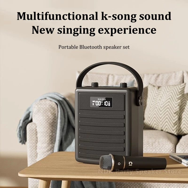 New H11 UHF Wireless PA Speaker Big Voice Amplifier for Outdoor and Big Room High Power 30W Bluetooth Speakers Karaoke with Mic