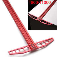 T800-1000MM Precision Woodworking Scriber T Square Marking T Ruler Aluminum Alloy Hole Positioning Crossed-out Hole Marking Gaug