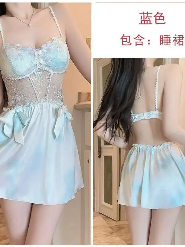 セクシーな透明な花の刺繍レースメッシュリボンドレス背中の開いたディープ V サスペンダーノースリーブドレスエレガントな魅力的なカジュアル Z0LO