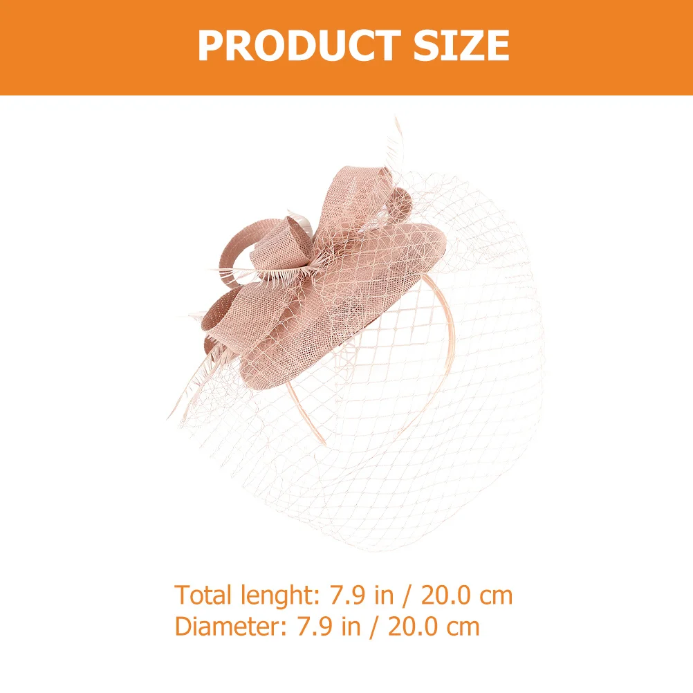 Faixa de cabeça acessórios para o cabelo, véu de malha, chapéu fascinator para festa de chá, dança de casamento, design clássico, estilo elegante, grampo de cabelo