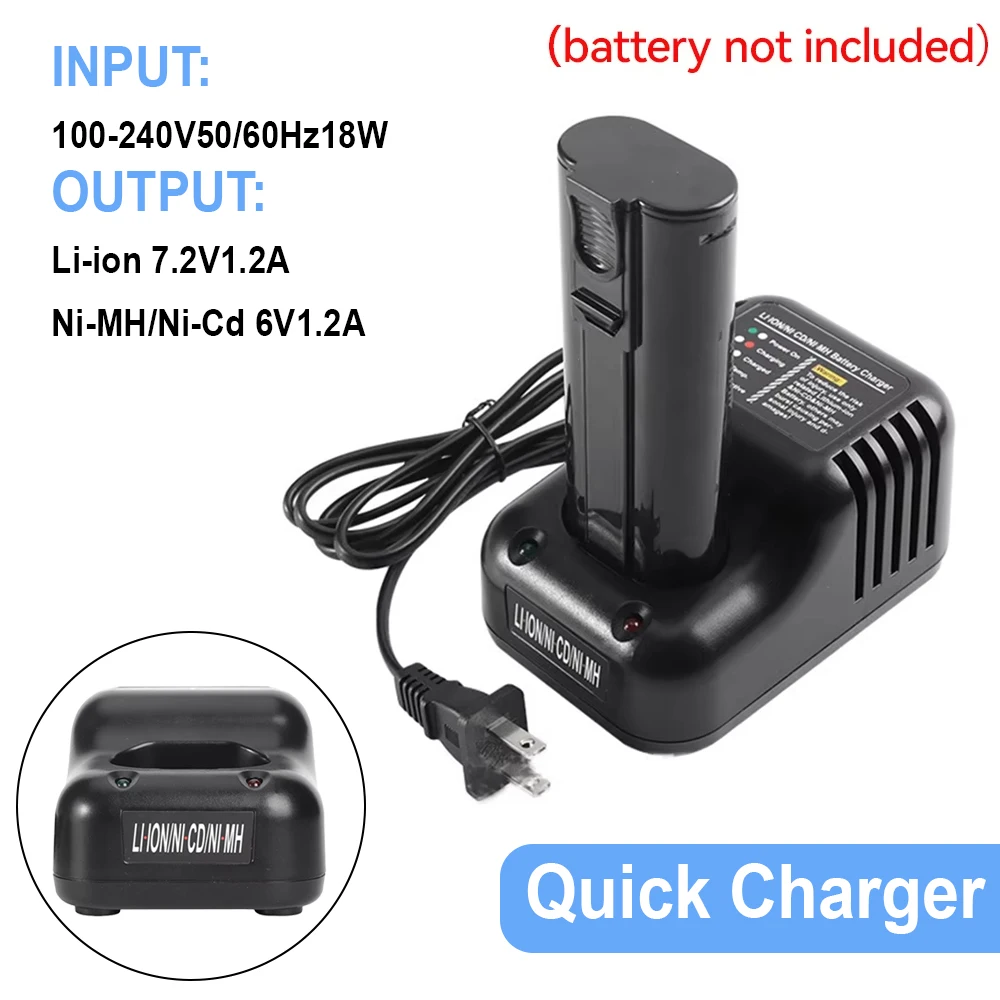 For Paslode Battery Charger All-round Heat Dissipation Intelligent Protection System Battery Chargers 2 in 1 Lithium-ion/NiCD