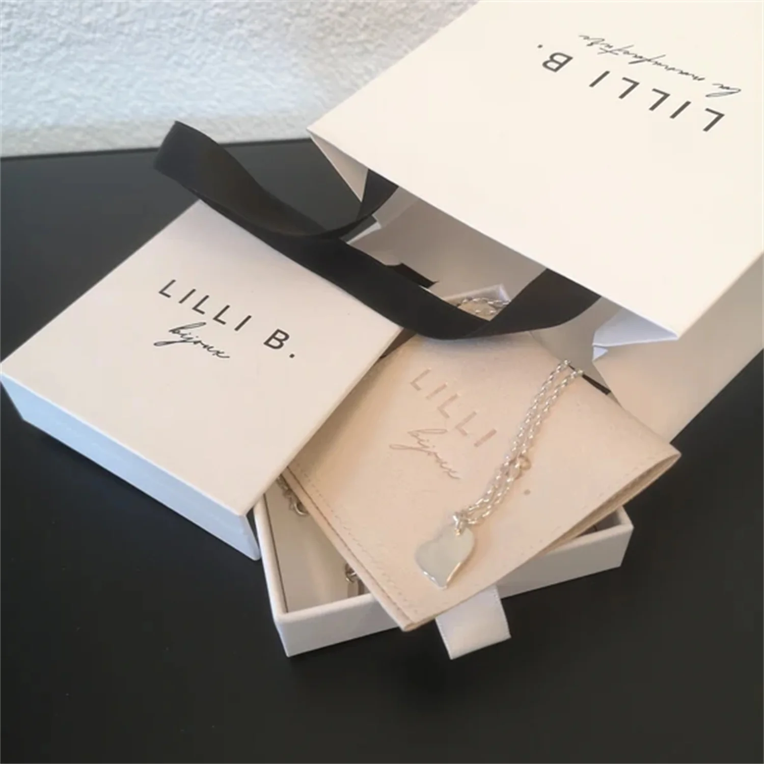 

50 Sets Custom Jewelry Packaging: Paper Bag, Box, Pouch & Cloth, Custom Logo Gift Paper Bags, Textured Luxury Packaging