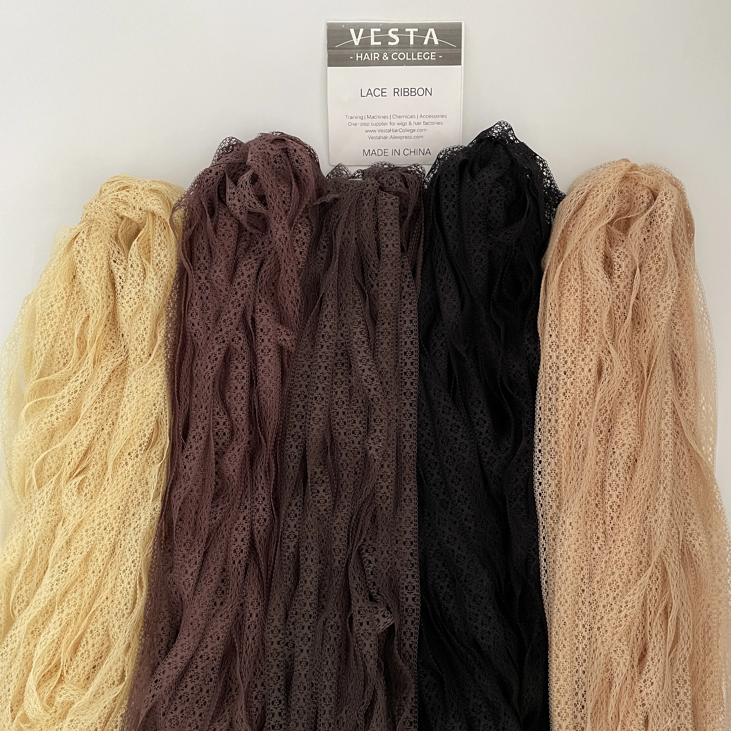 

B Vesta Hair 100 Yards Korean Premium Quality 14mm Breathable Lace Ribbon Lace Band For Making Wigs Caps Wig Cap Accessories