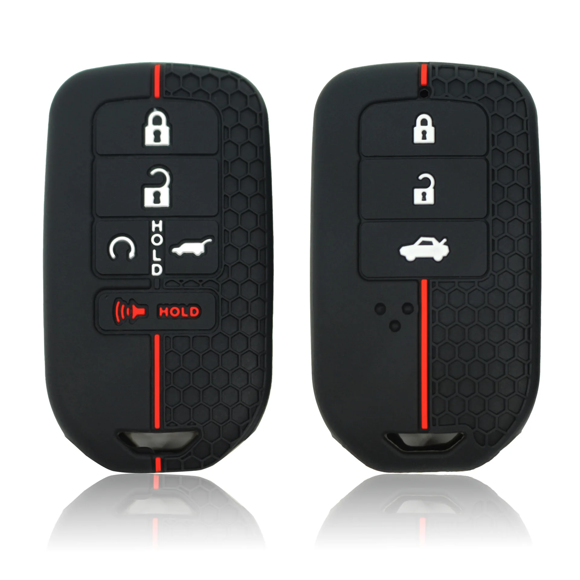 

Силиконовый 3-кнопочный чехол для дистанционного ключа автомобиля, защитный чехол для Honda CRV CR-V Fit Civic Accord HR-V HRV City Odyssey XR-V