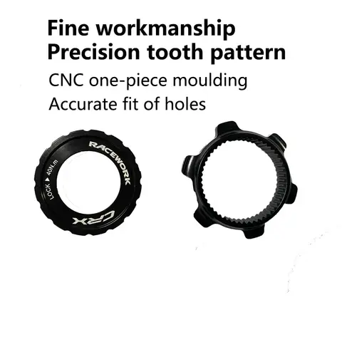 1 unidad RACEWORK Centerlock a adaptador de 6 orificios conversión de bloqueo central 6 pernos 6 pines freno de disco accesorios de bicicleta freno de disco de bicicleta