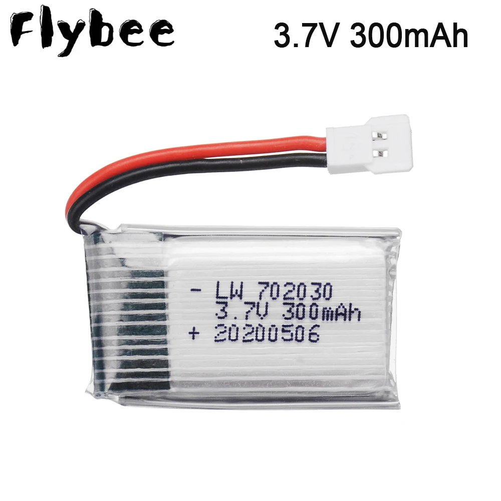 5pcs 3.7V 300mAh lipo Battery For Syma X11 E55 FQ777 FQ17W F180 FY530 U816 U816A U830 X100 H107 S39-1 HD-1306