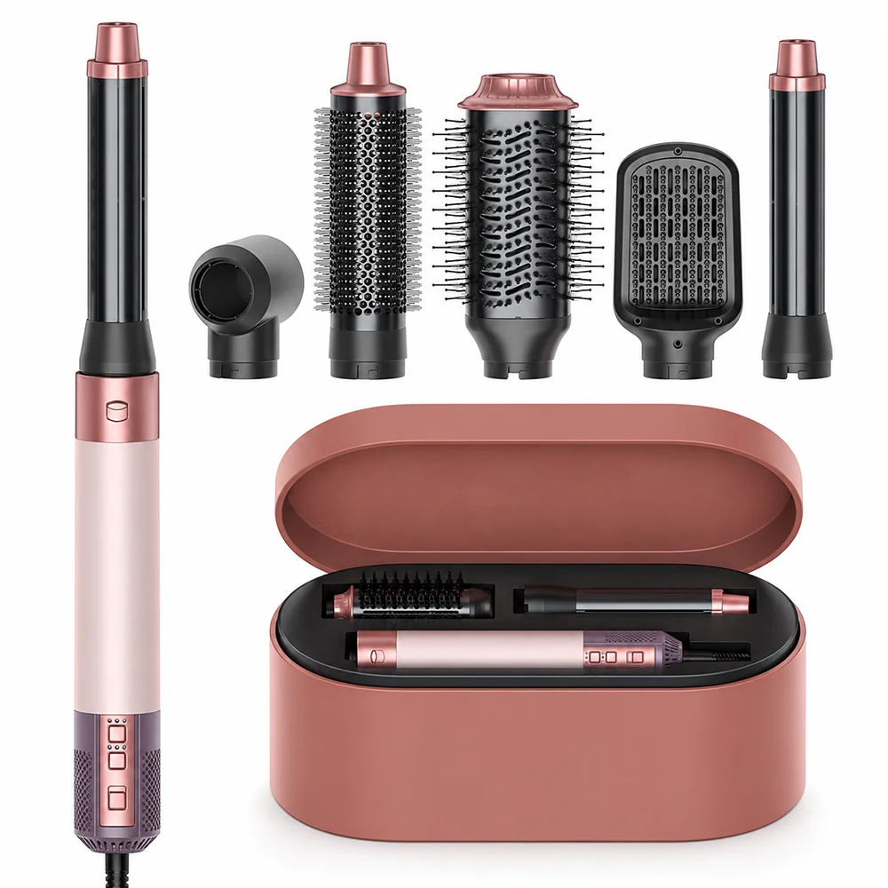 6-in-1 High-Speed Air Styler 110000 RPM Brushless Motor Hair Dryer & Styling Salon-Quality Set with Premium Storage Case