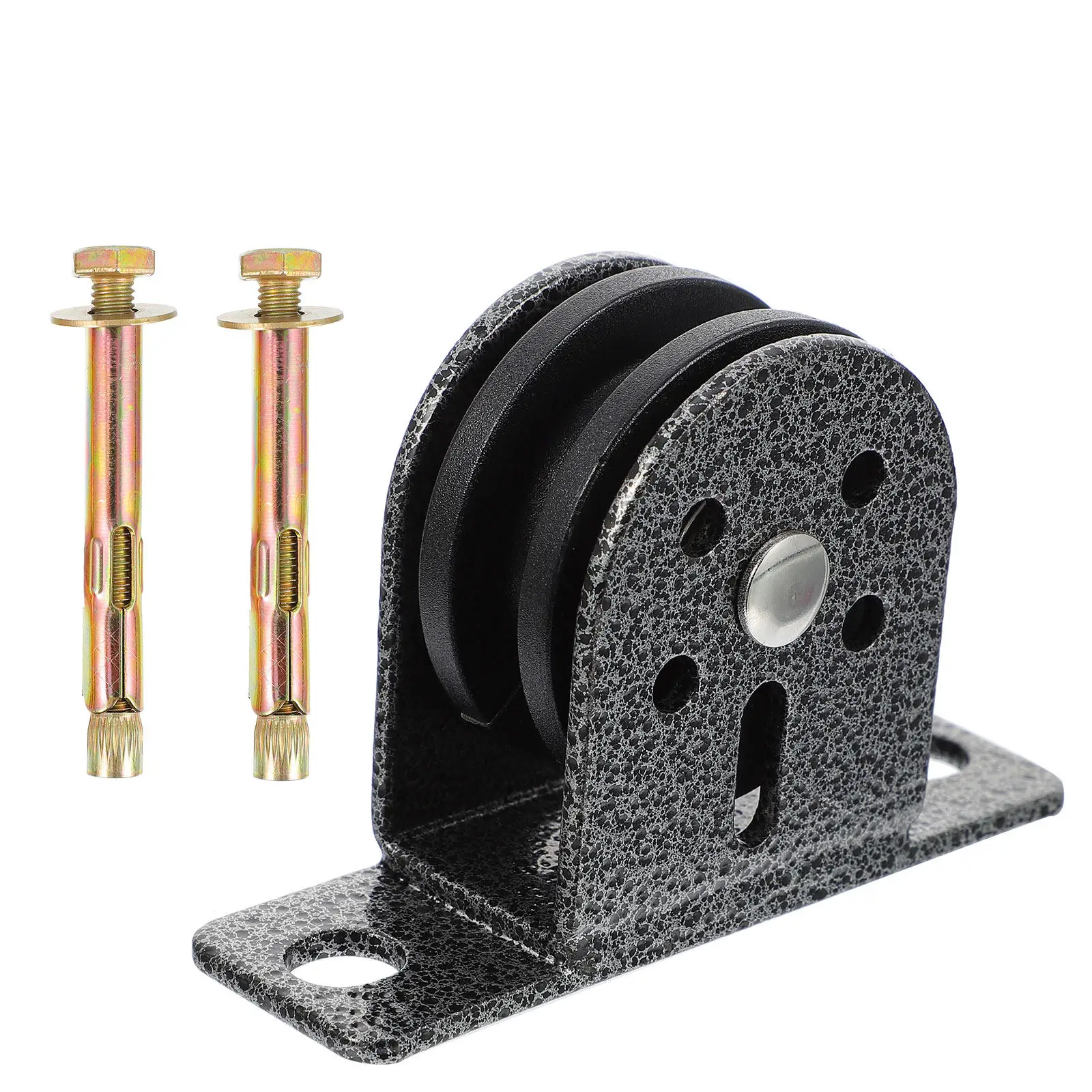 2Pcs Workout Pulley Block Lifting Precision Crafted Mute Bearing Pulley Stable Structure Flexible Rotation