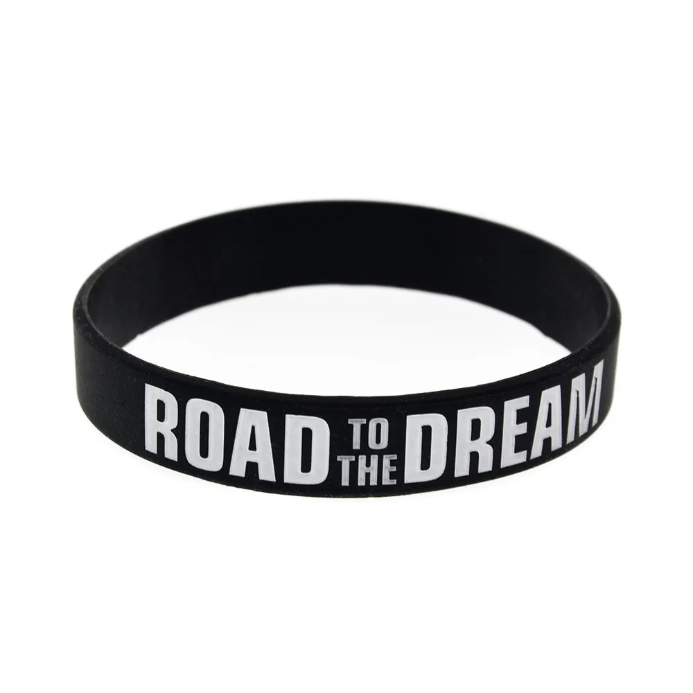 New Minimalist Road To The Dream Silicone Bracelet For Men And Women Versatile Sports Bracelet Gift Wholesale