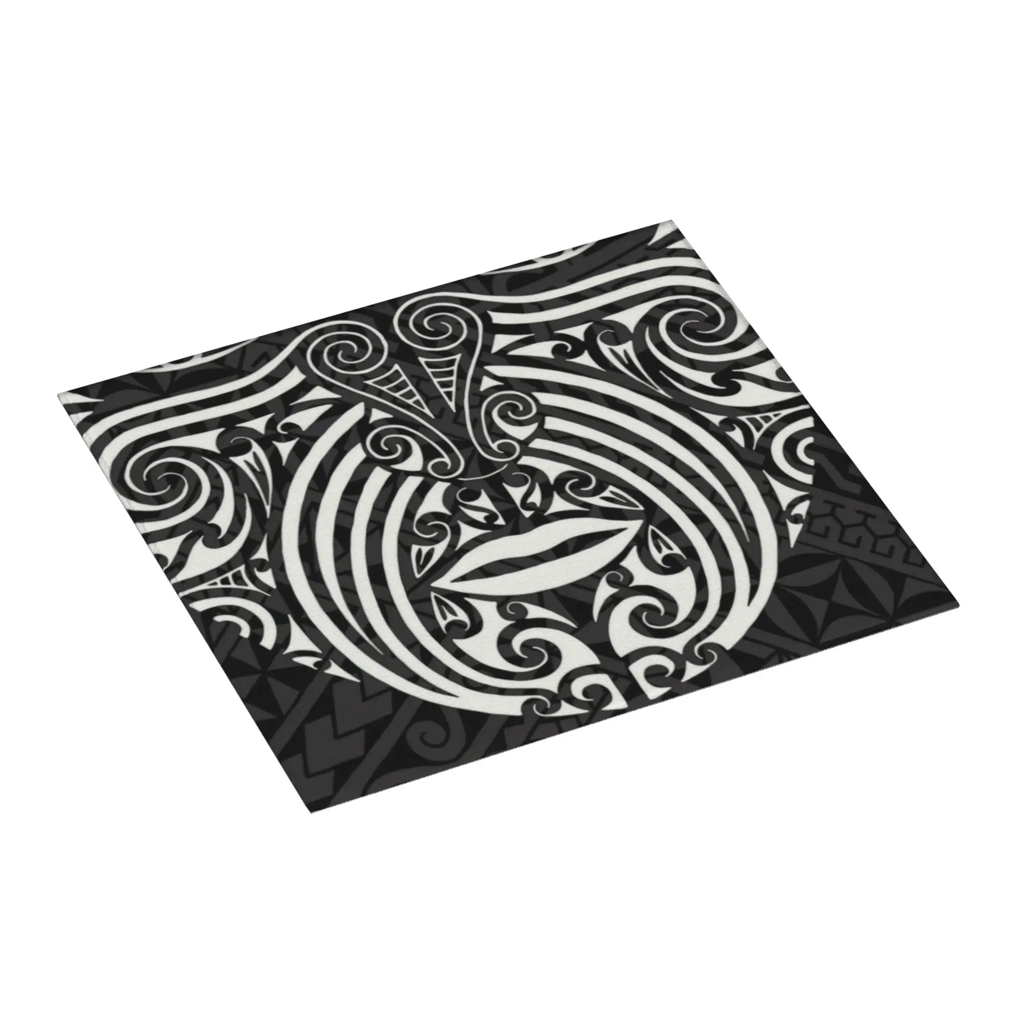 Maori Face Ta Moko Non Slip Kitchen Counter Protector Mat Barware Tableware Reusable New Zealand Bathroom Drying Mat For Kitchen