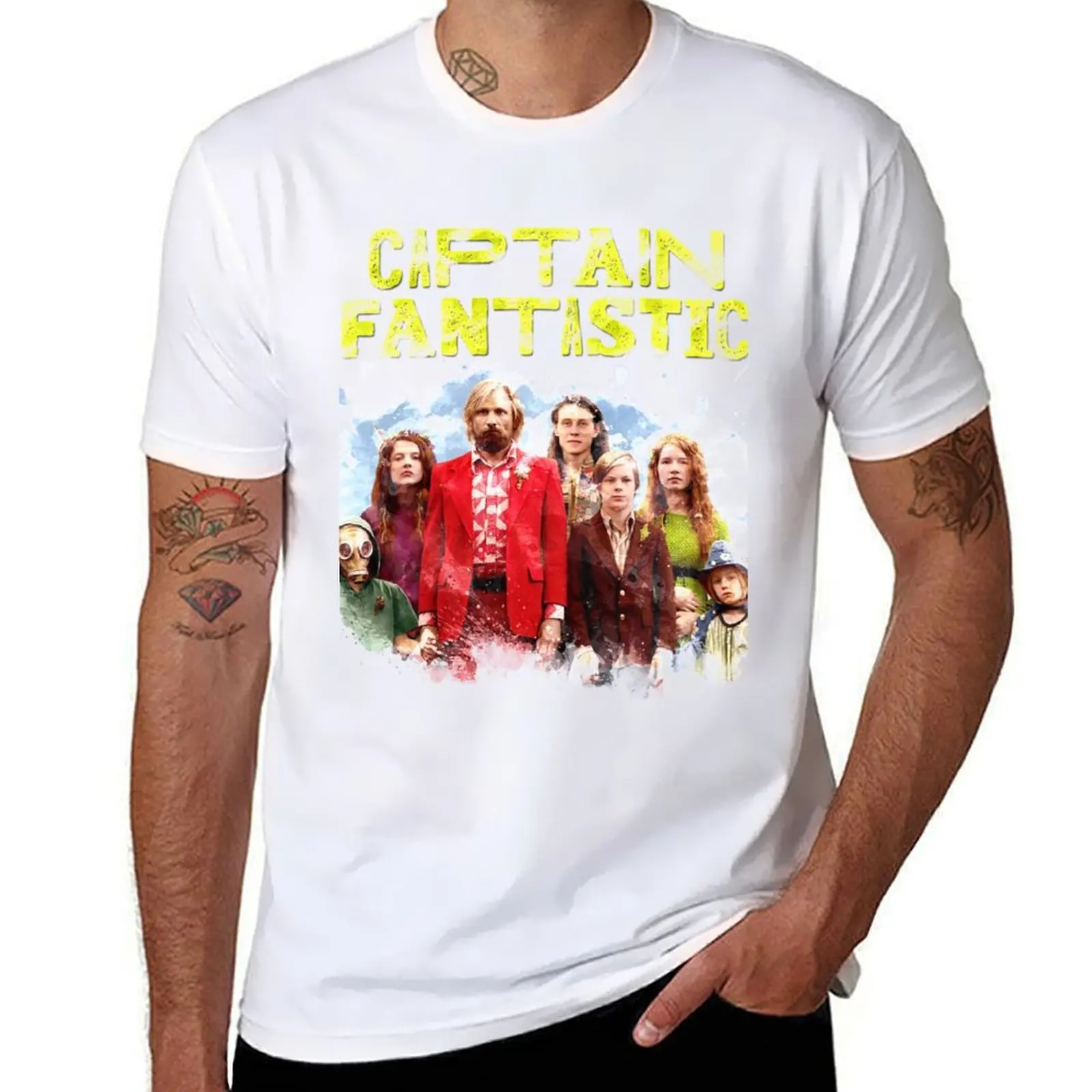 

Captain Fantastic movie poster in Watercolor style T-Shirt t shirt man plain man t shirt summer T-Shirt