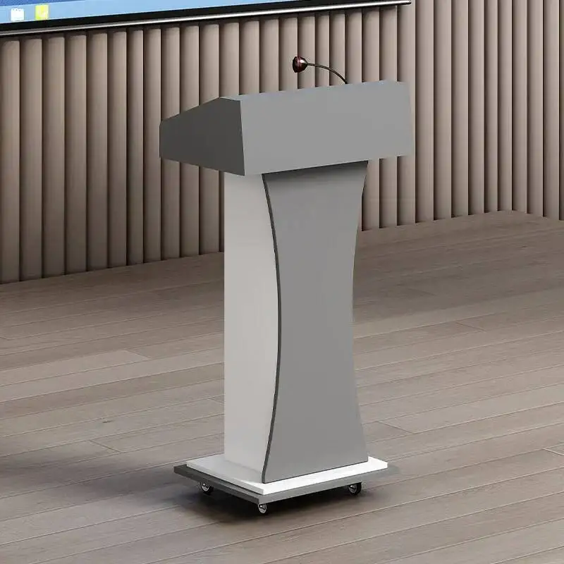 للمكاتب محاضرة الاستقبال عيادة حامل غرفة الاجتماعات الخشب خطاب حامل طاولة التدريب سميكة سطح المكتب أثاث المكاتب الفاخرة #4