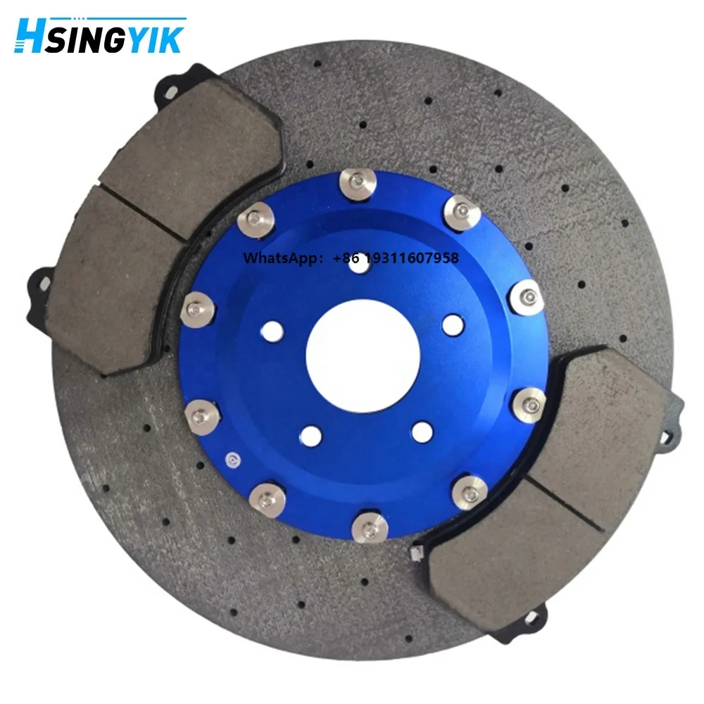 Auto Drilled Disk Carbon Ceramic Brake Disc Rotor Kit for Nissan GTR35 390MM