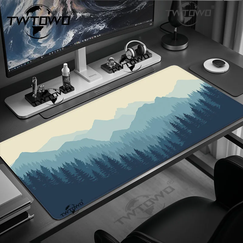 Mountain And Forest Mouse Pad Gaming printon demand Home Computer Mousepad XXL Desk Mats Non-Slip Carpet Computer Mice Pad