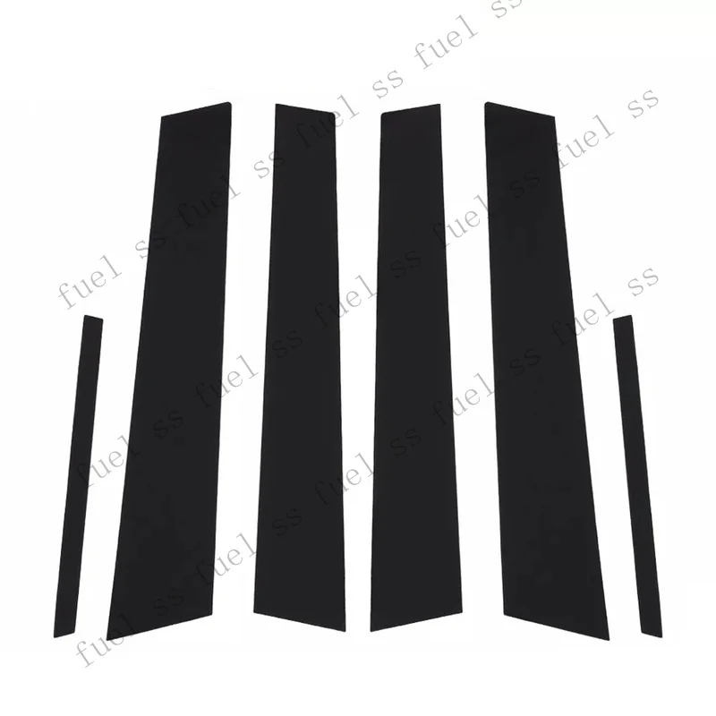 S+ For Honda Civic 8th Gen Door Window Pillar Trim Covers Set of Six Pieces