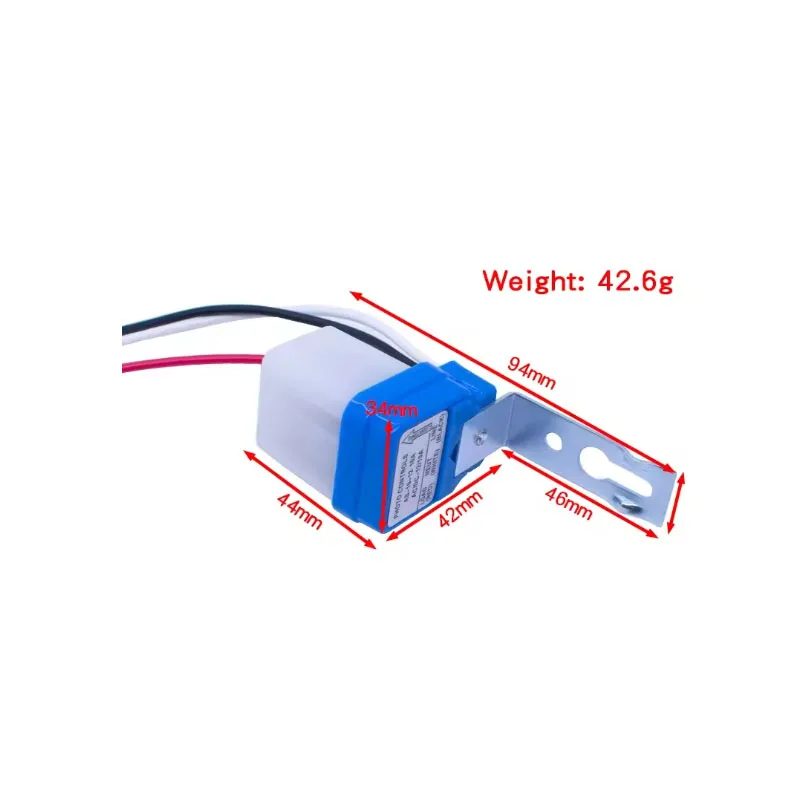 1-4PCS Automatic Auto On Off Photocell Street Light Switch DC AC 220V 50-60Hz 10A Photo Control Photoswitch Sensor
