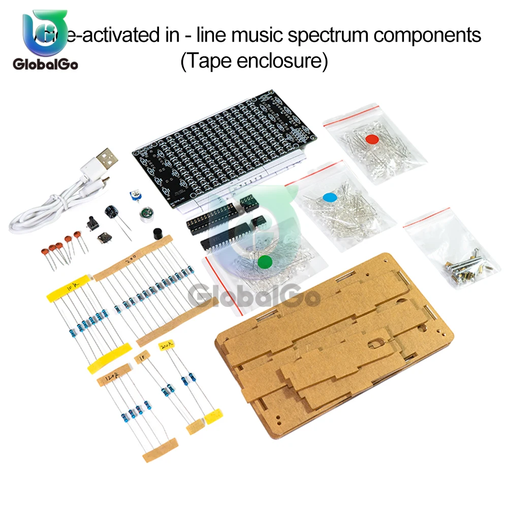 Kolorowy ekran głośników LED Music Spectrum Zestaw do samodzielnego montażu produktów elektronicznych