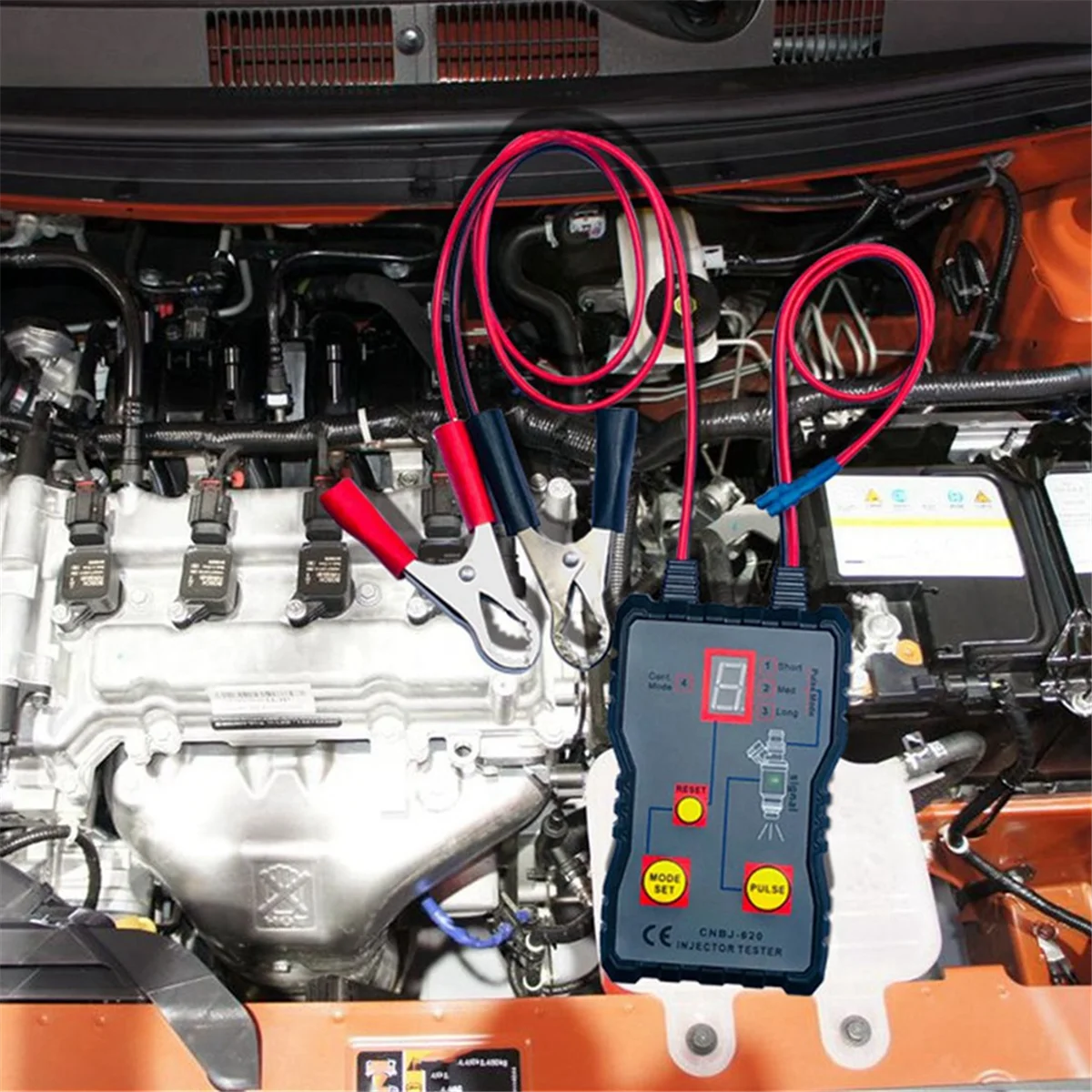 หัวฉีดเครื่องทดสอบหัวฉีดน้ํามันเชื้อเพลิงเครื่องทดสอบการใช้ระบบเครื่องมือสแกนเบนซินหัวฉีดเครื่องทดสอบยานยนต์ DIY ชุดเครื่องมือทําความสะอาด