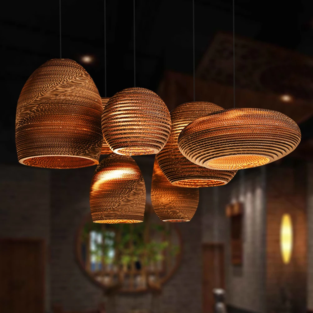 

Sphere Paper Shade 26x22cm Honeycomb Pendant Light Southeast Asian Style Ch Villa Lighting Decorative Lantern