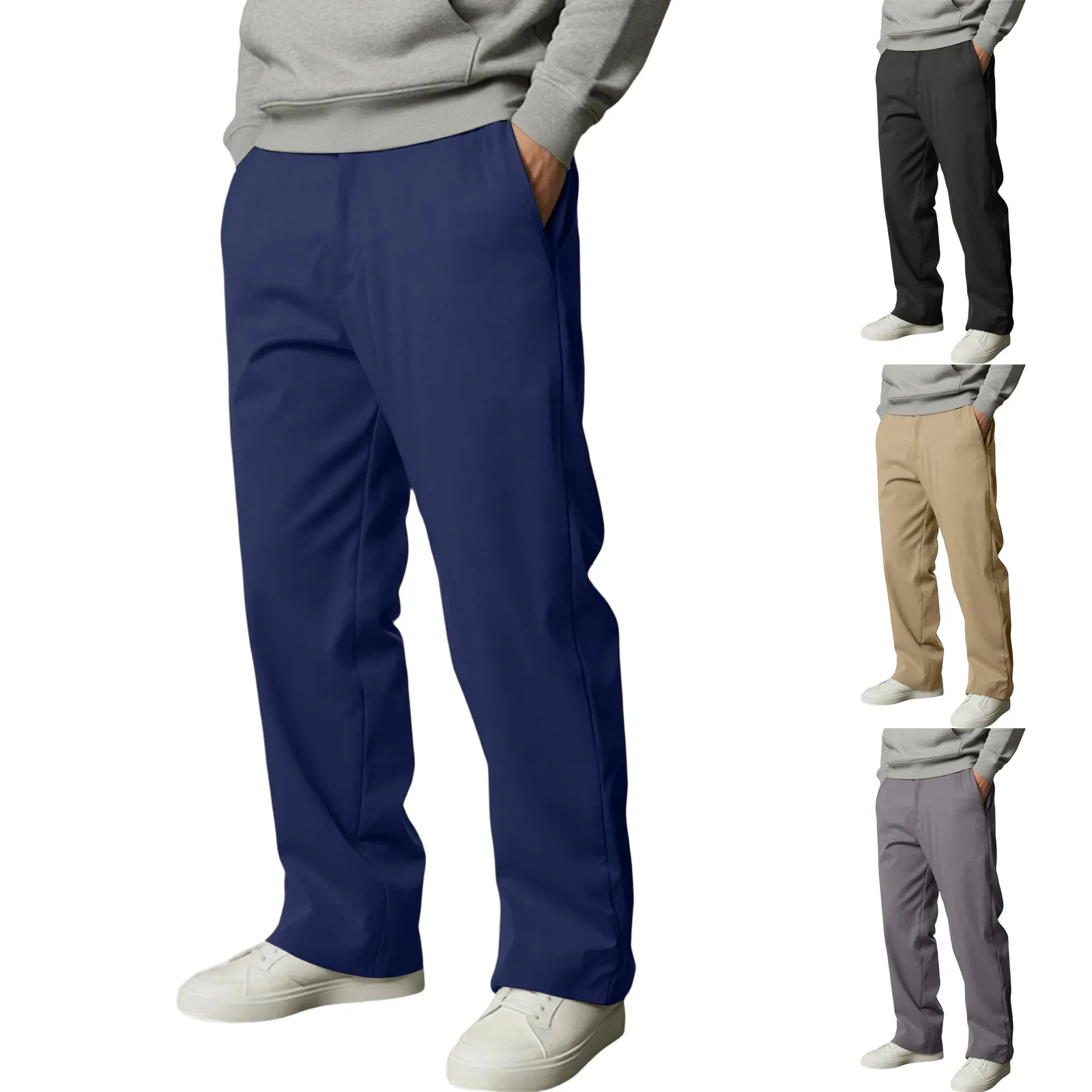 

Men'S Sports Pants Breathable Loose Fit Joggers Elastic Waist Drawstring Casual Daily Light Outdoor Wear Hiking Pants Trousers