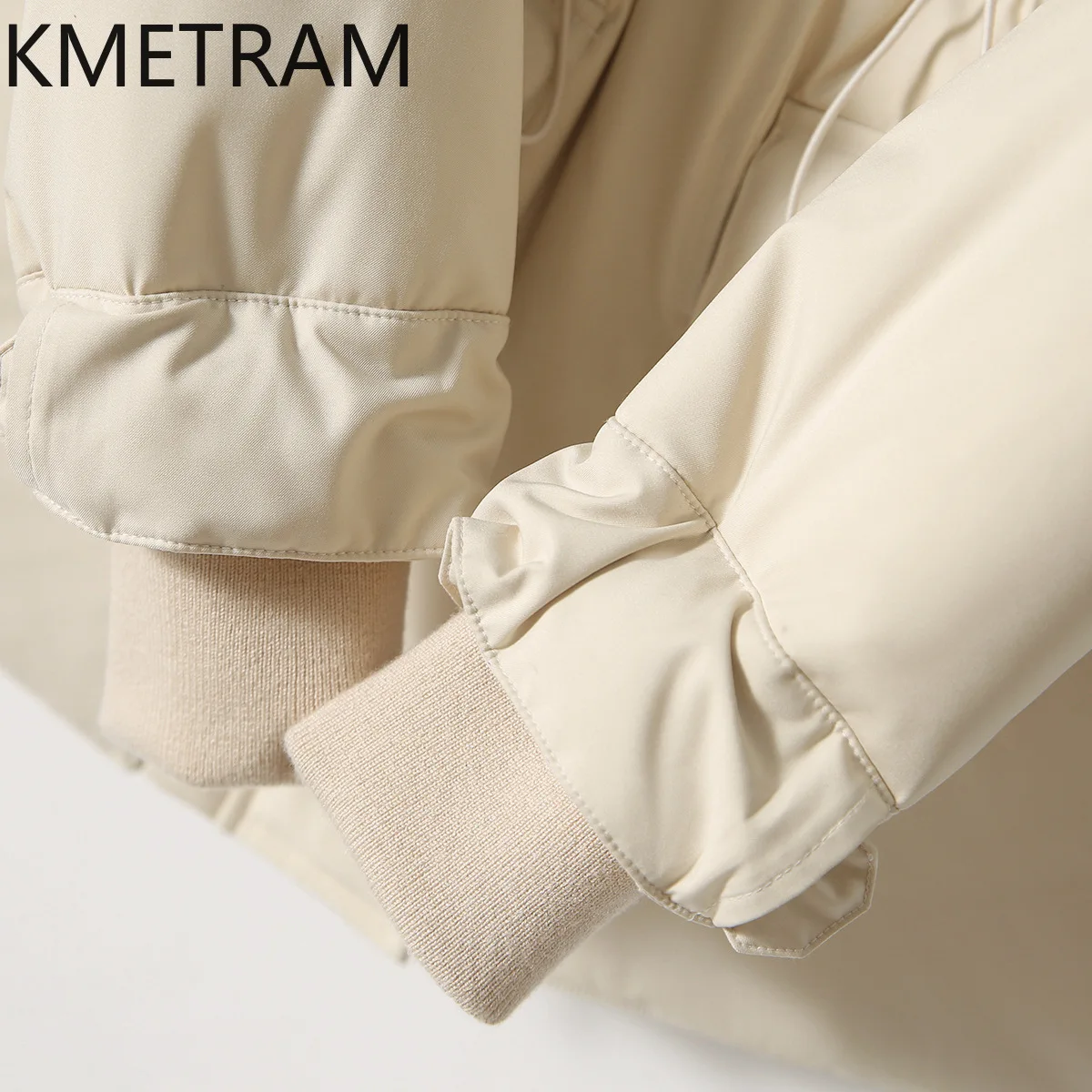 KMETRAM Fox Collar Winter Goose Down Jacket Luxury New in Outerwear Elegancka kurtka puchowa Odzież damska 2024 Пуховик Женски