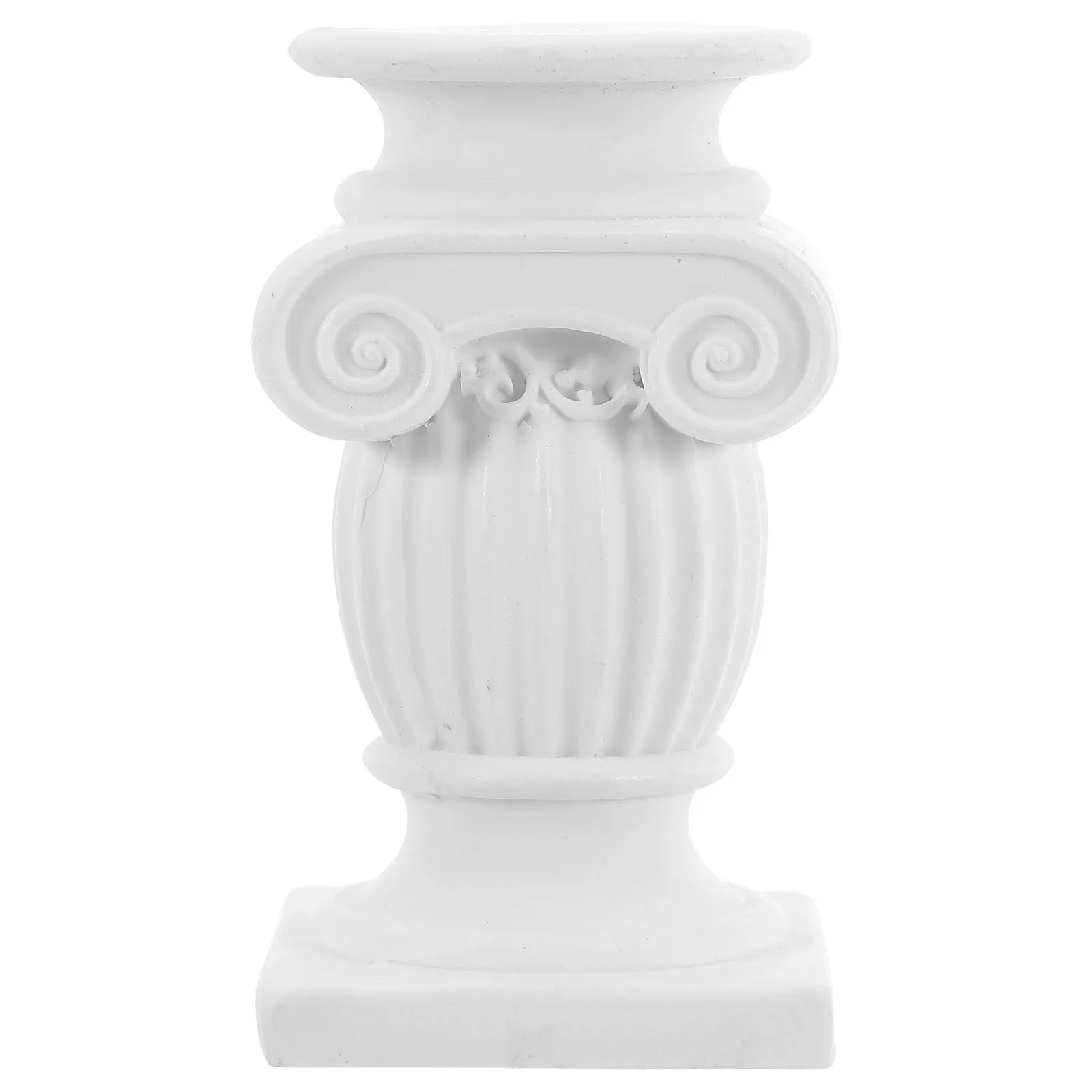 1pc Mini colonna romana in resina stile greco scultura da tavolo decorazione di nozze per la casa architettura in miniatura pilastro casa