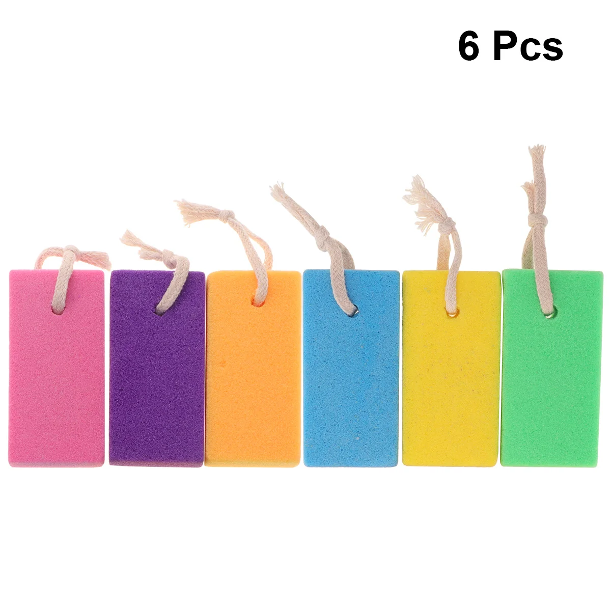 6 قطعة حجر الخفاف مقشر القدم مزيل الجلد الميت الكالس أداة إزالة الصواميل للأقدام حمام فرك لون عشوائي ملف الأظافر مانيكير