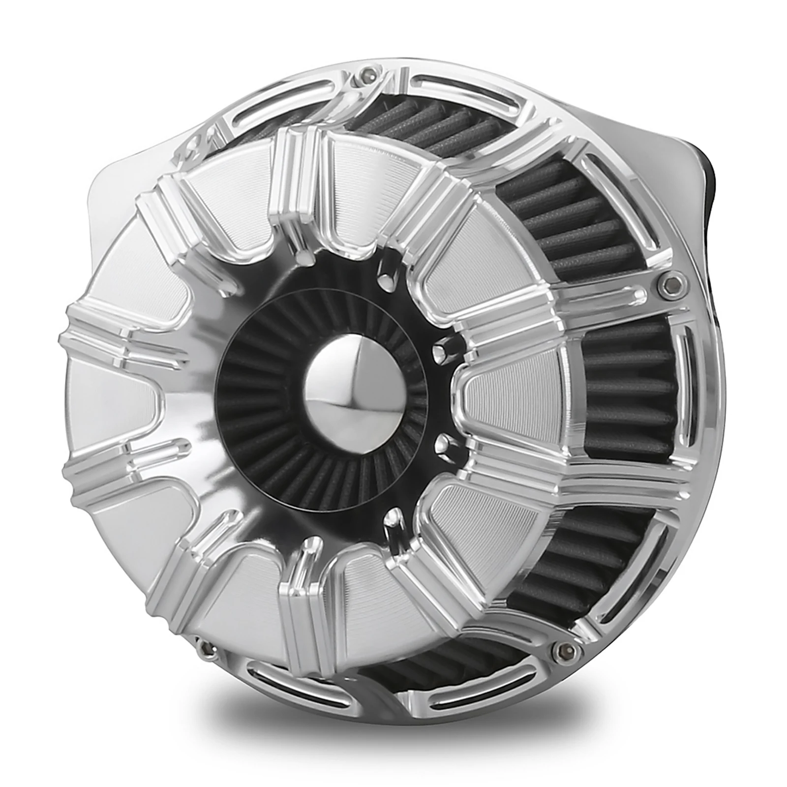 Chrome Gauge Air Cleaner for 2014-2016 Flhtcu Electra Glide Ultra Tri Glide Ultra 2008-2016 Flhr Road King