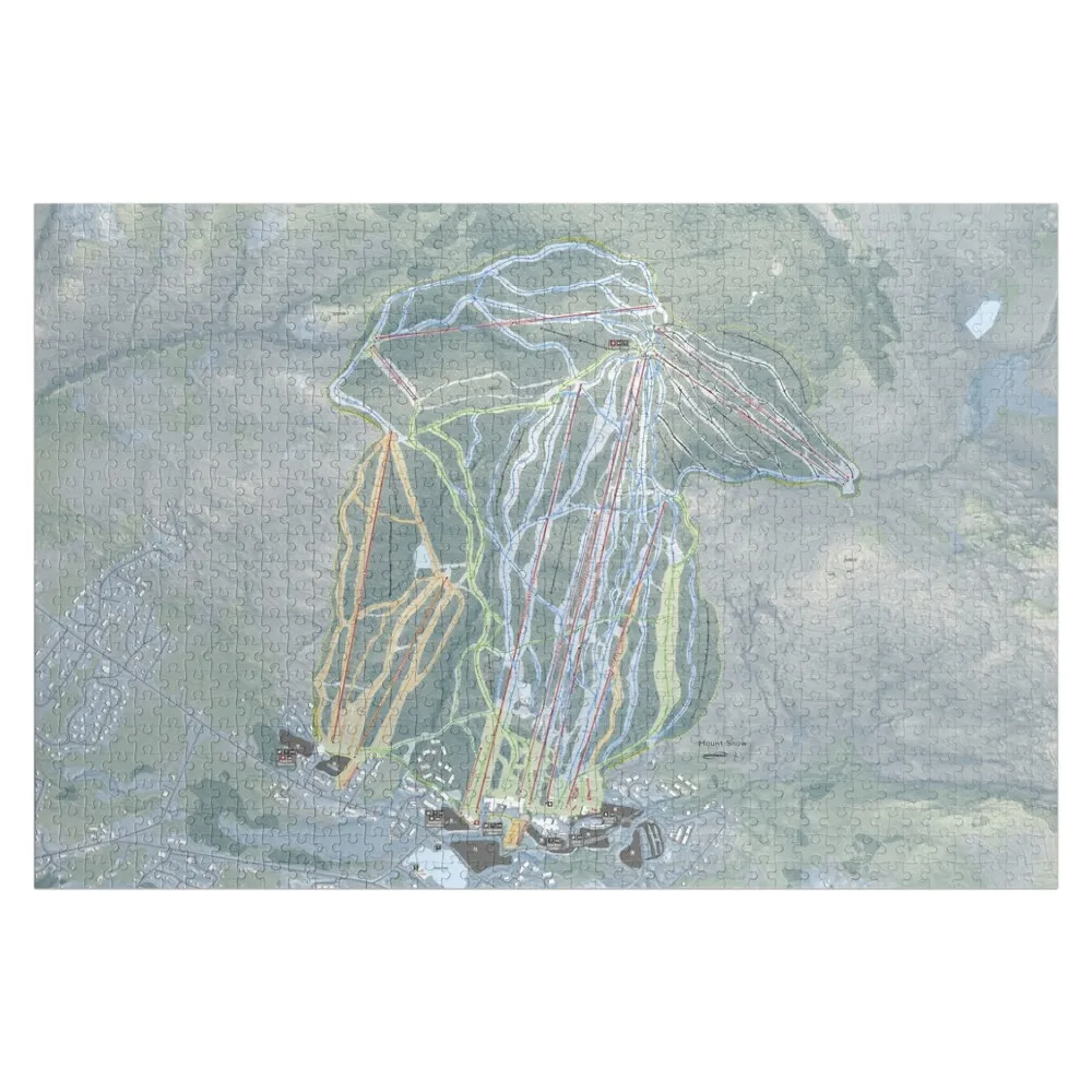 

Mount Snow Resort Trail Map Jigsaw Puzzle Toddler Toys Customized Kids Gift Christmas Toys Puzzle