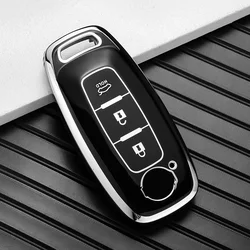 3 4 Buttons Remote Car Shell For Nissan X-trail T33 Qashqai J12 Teana Altima Ariya 2022 2023 TPU Key Case Cover Holder Keychain