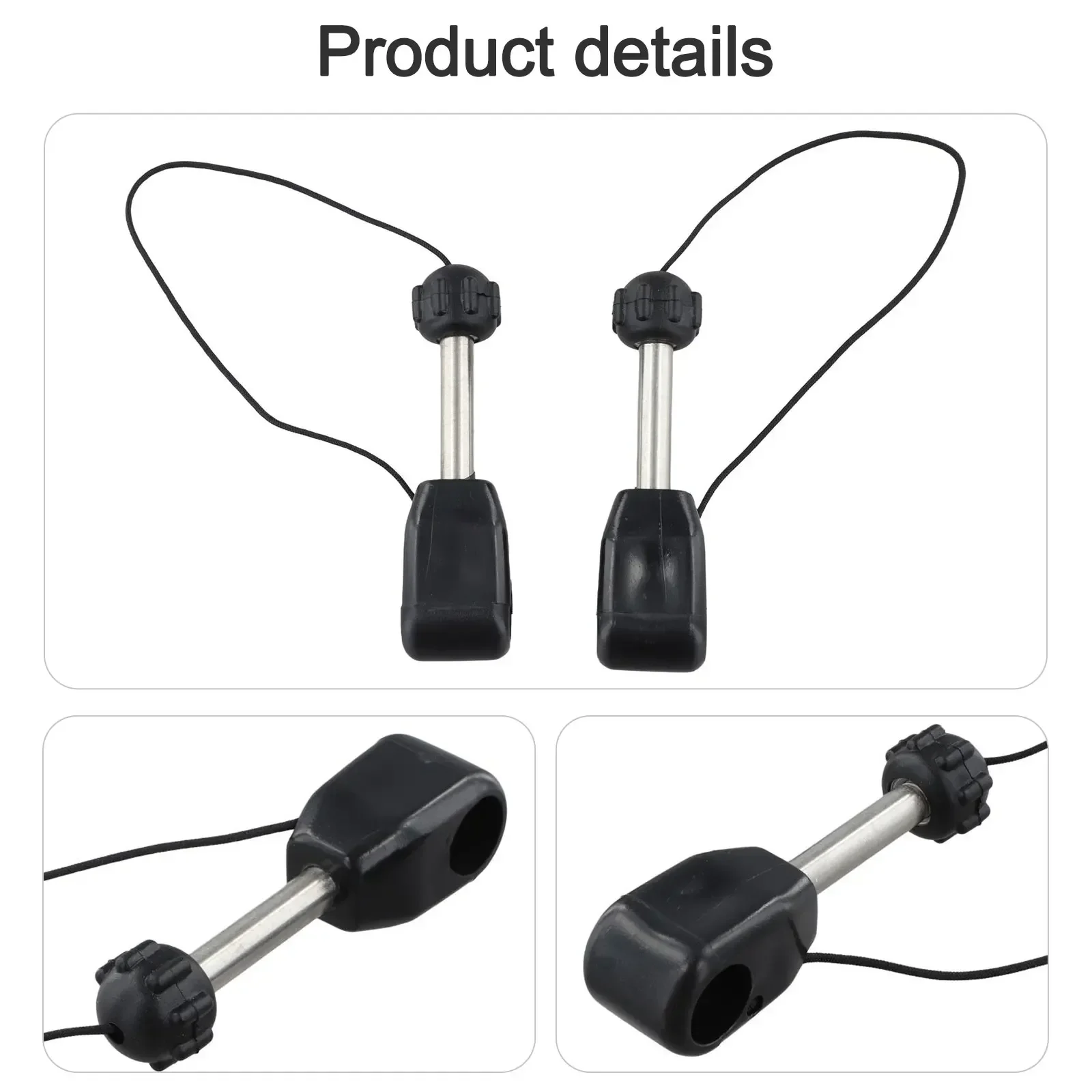 Inflatable Boat Oar Holder 360-degree Rotation Easy Installation Lightweight 20g Lock Cap Design Long-lasting Use