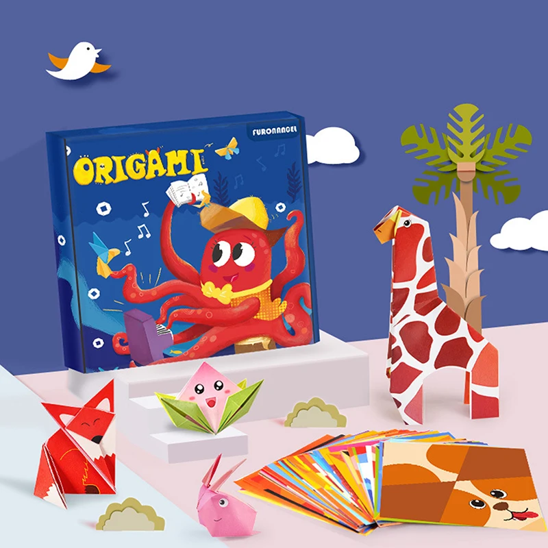 

【Nice】Origami Kit For Kids Ages 5-16, 108 Sheets With 54 Patterns & Instruction Book | Origami PaperKit For Beginners & Advanced