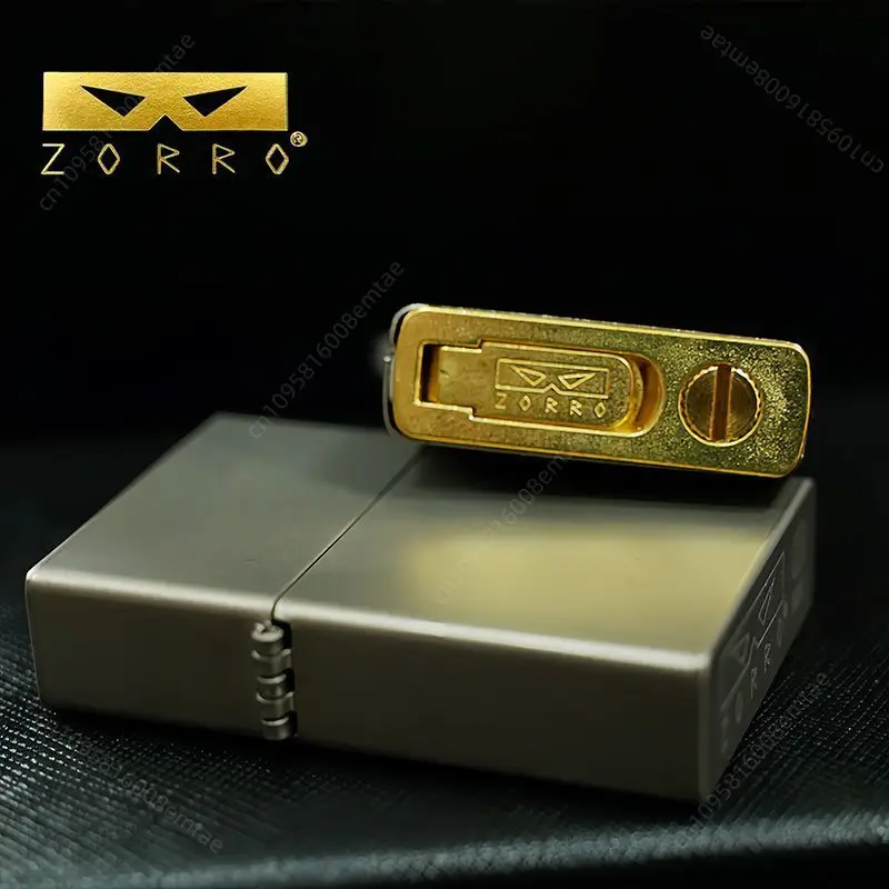 

Ветрозащитная топливная зажигалка Zorro 905 из чистого титана, корпус из чистого титана с внутренней отделкой из чистого титана, аксессуары для сигарет, мужской подарок