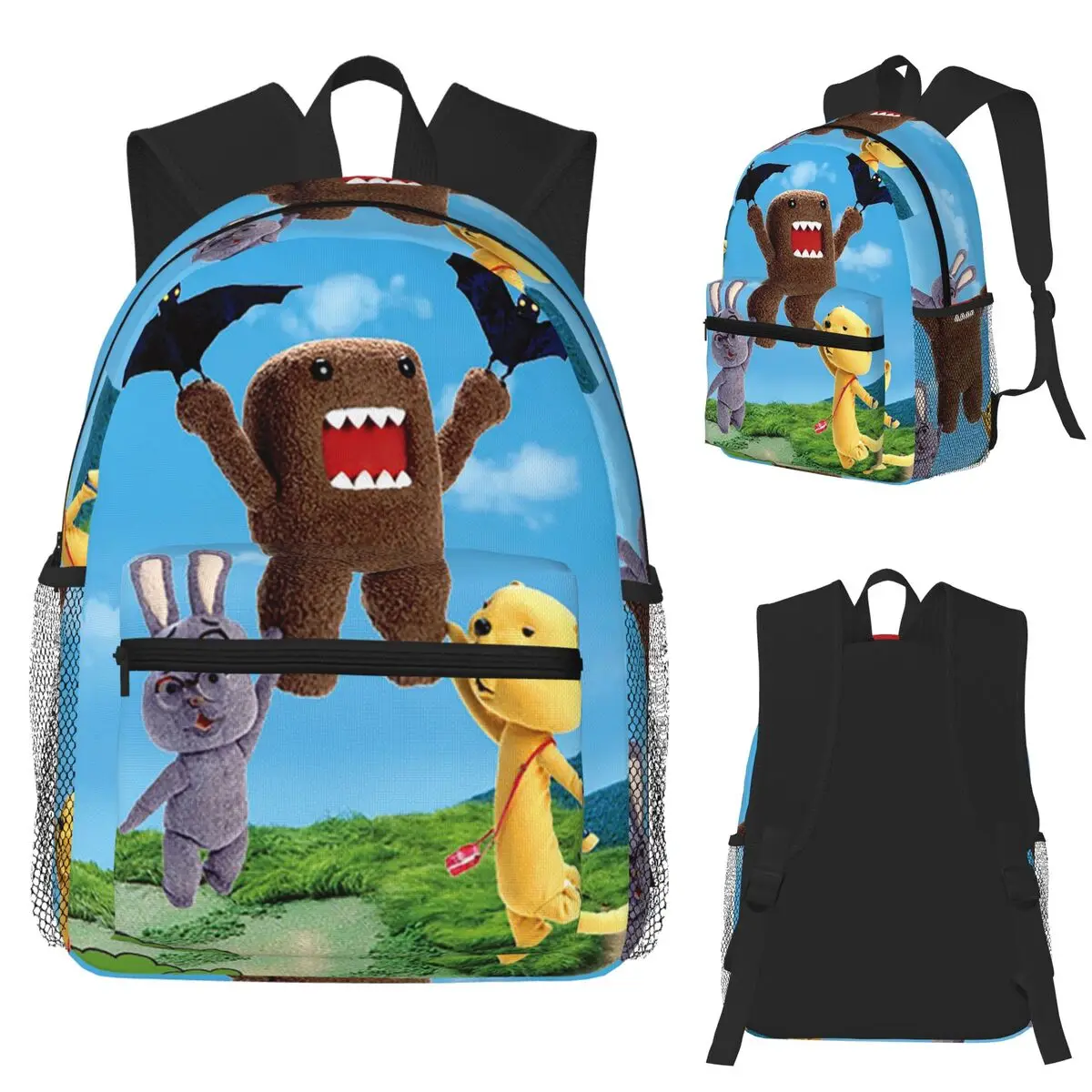 

Domo Kun RAWR Merch Студенческий рюкзак Школьная сумка Походный дорожный рюкзак для мужчин и женщин Модная сумка для книг Сумки на плечо