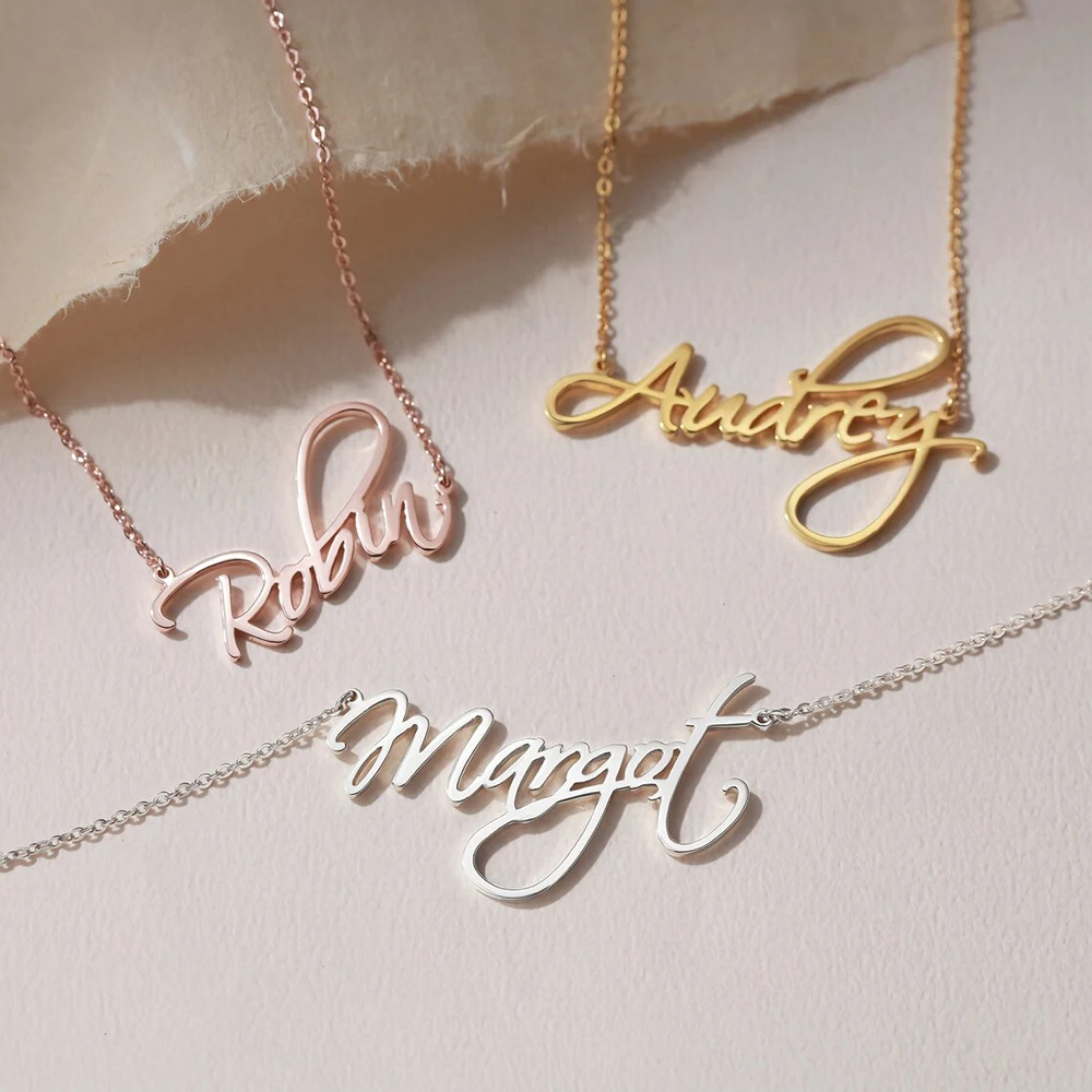 Classic Stainless Steel Name Customization Necklace, Lightweight And Luxurious Quality Necklace, Surprise For Friends And Wife.