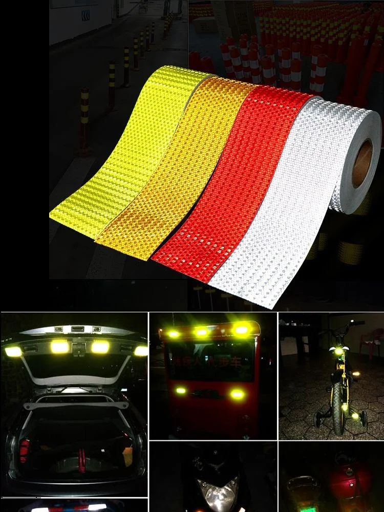 10cmx25m Reflective Sticker Safety Mark Highlight Self Adhesive Night Warning Tape Motorcycle Bicycle Film Decoration Material