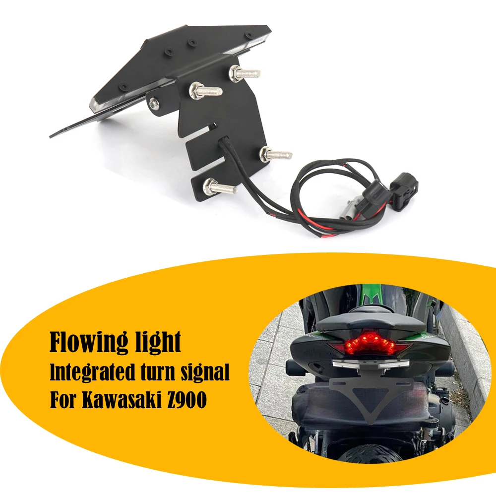 

NEW Motorcycle License Plate Bracket Holder For Kawasaki Z900 Z 900 2017 2018 2019 2020-2024 Rear Short Tail Bracket Kit