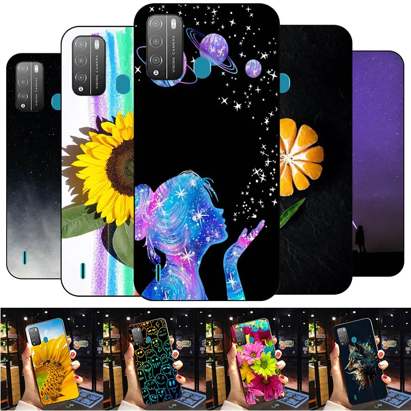 For Itel S16l Vision 1 ProCase 2024 Fashion Soft TPU Silicone Shockproof Back Cover For Tecno Pop 5X Phone Cases Bumper Coque