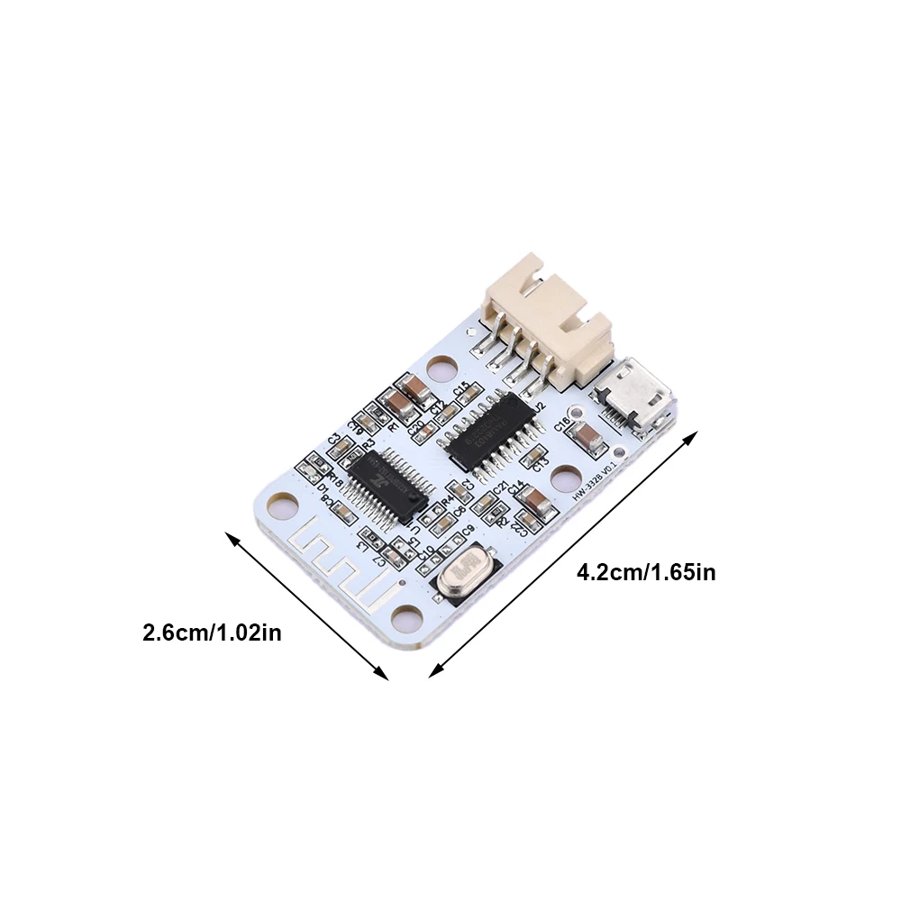 PAM8403 Kabelloses Bluetooth 4.0 3W+3W Stereo-Audio-Empfängermodul Digitaler Verstärker Soundboard Micro USB – Detail 12