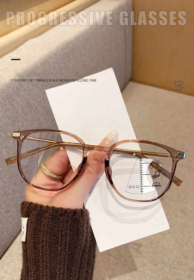 Multifokale Anti-Blaulicht-Lesebrille für Erwachsene. Doppelfunktionsbrille zum Lesen sowohl in der Nähe als auch in der Ferne.8110 – Detail 2