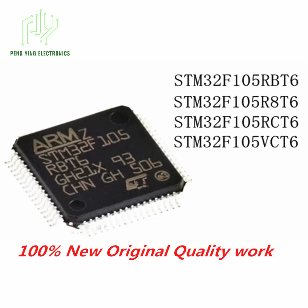 100%New10PCS New ChipS STM32F105RBT6 R8T6 RCT6 VCT6 microcontroller STM32F105 microcontroller chip