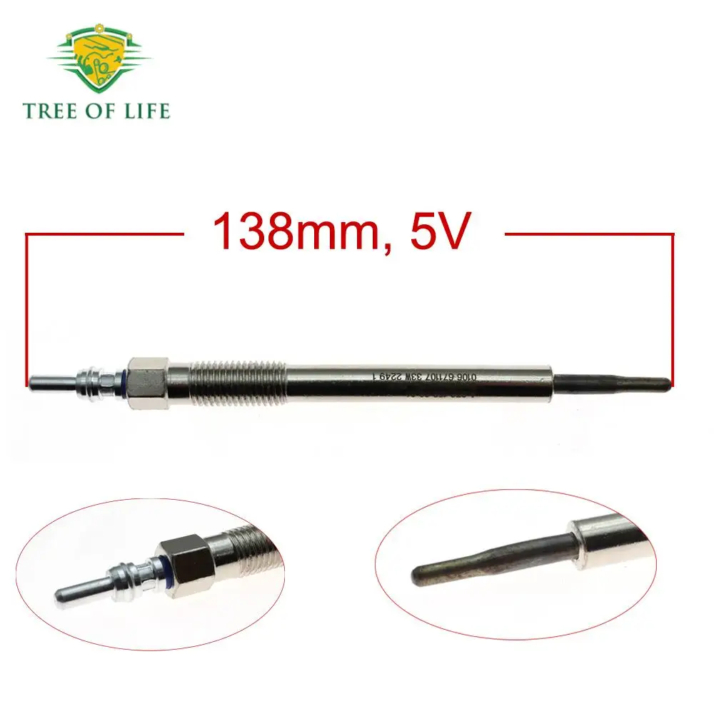 1/2/4X Glow Plug 6731590001 For Ssangyong Tivoli D16F 2015 2016 2017 2018+ ENGINE MAIN WIRING KORANDO(II) (D16DTF) A6731590001