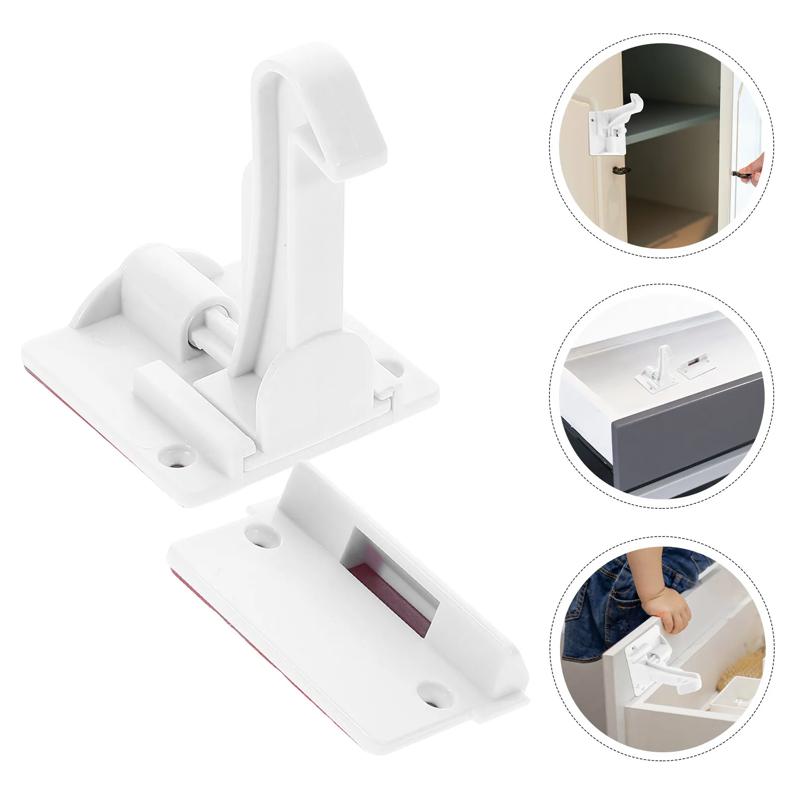 

12Pcs Childproof Cabinet Drawer Locks No Drilling Required Safety Assurance Easy Operation Baby Proofing Latches