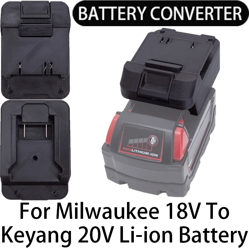 

Battery adapter for Keyang 20V Li-ion tools to converts to Milwaukee 18V Li-ion battery adapter power tool accessories