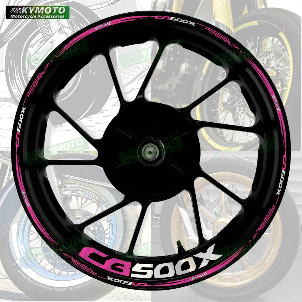 

Для Honda CB500X CB 500X аксессуары для мотоциклов 17-дюймовые наклейки на передние и задние колеса втулки в полоску светоотражающие наклейки украшения