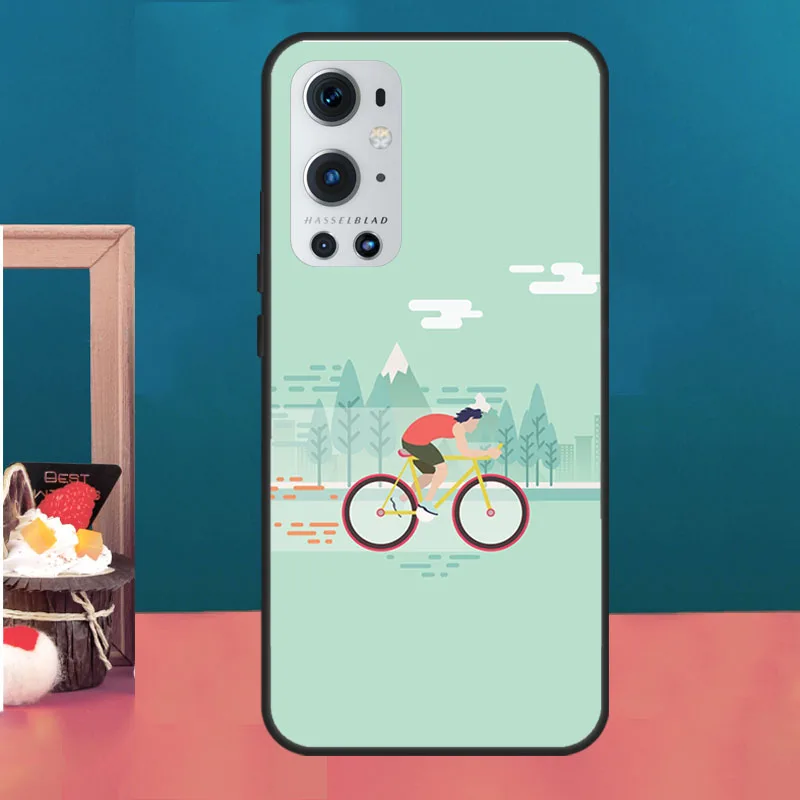 BIKE CYCLING art Silicone Phone Case For Oneplus 10R 9 R 9RT One Plus 10 9 Pro 9RT Nord 2 T Ace Soft Cover Coque