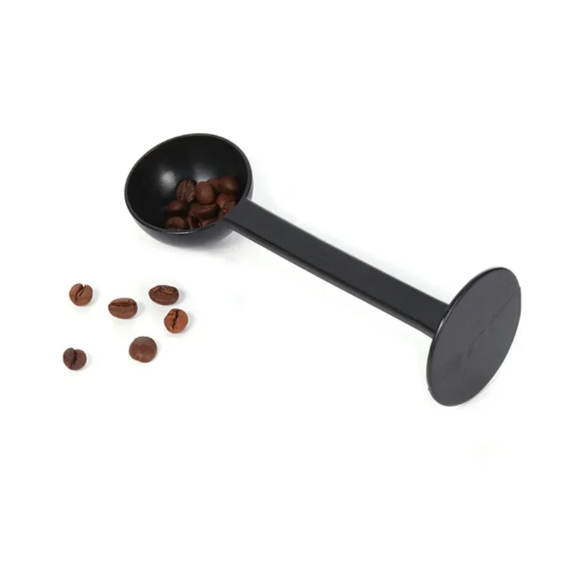 2 In 1 Coffee Spoon 10g Standard Measuring Spoon Dual-use Bean Scoop Powder Press Scoop Coffee Machine Accessories Kitchen Tools