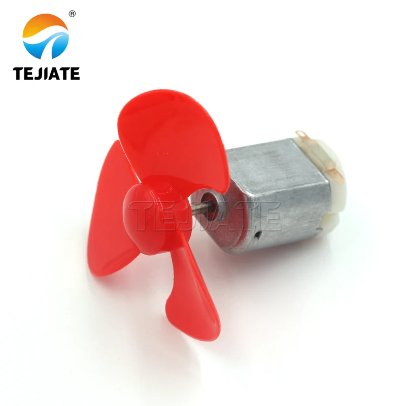 Micro 130 motor electric small motor toys four-wheel drive handmade DIY low-speed fan blade